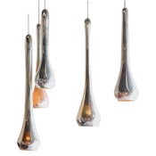 Image of Silver Drop Pendant Lights