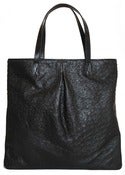 Image of Patton Tote - Black Ostrich