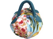 Image of CAROLINA BLUE JUNGLE BOWLING HANDBAG