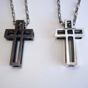 Image of Sterling Silver Cage Cross Necklace<br /> <br />