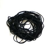 Image of supplies - black skinny elastic headbands