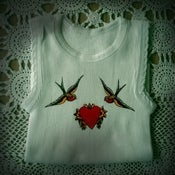 Image of Tattoo Swallow and Pirate Ship kids Singlets giftpack (2x) Size 0 