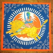 Image of Leaping Lion Girl Pocket Square