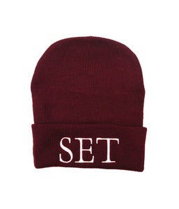Image of Set - Palatino Beanie - Burgundy