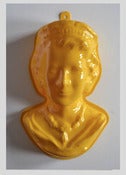 Image of Queens Head Jelly Mould Yellow