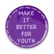 Image of Hands of Hate/Make It Better 4 Youth PURPLE PIN