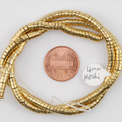 Image of 4mm Brass Heshi - 16" strand