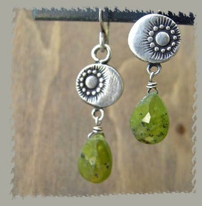 Image of Fields Silver Briolette Earrings