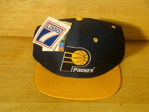Image of Indiana Pacers Vintage Snapback Hat By Logo 7