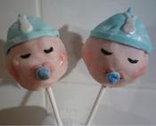Image of Baby Boy Cake Pops Box of 6