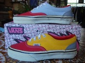 Image of vintage VANS 4-tone PASTEL canvas US4.5 style #95 era MADE IN USA