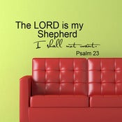 Image of The Lord is my shepherd vinyl decal wall quote (small)