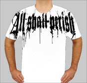 Image of ALL SHALL PERISH - Black Logo On White