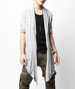 Image of Three-quarter sleeve cardigan