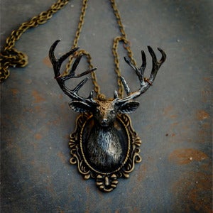 Image of Cameo Deer Necklace  