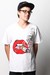 Image of Blissfully Blown White V-Neck (Red)