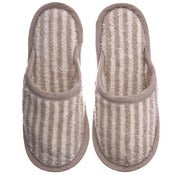 Image of European Linen Slippers - Stripe