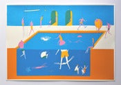 Image of FROSTVILLE SWIMMING BATHS - Three colour screenprint