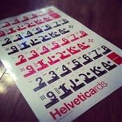 Image of Limited Edition Helveticards Uncut Sheet