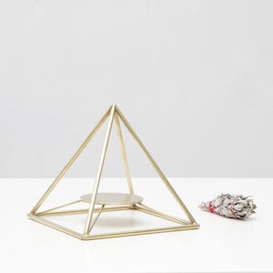 Image of SAGE PYRAMID / BRASS