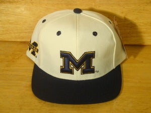 Image of Michigan Wolverines Vintage Snapback Hat By Cap Boy