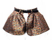 Image of Belted reversible peplum in Rococo brocade 