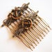 glamasaurus — Anchor Antique Brass Hair Combs