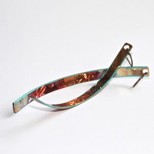 Image of Long Copper Blueberry Earrings