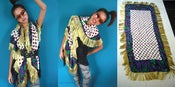 Image of Scarf with Gold Fringe