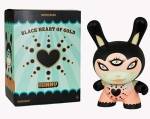 Image of Black Heart of Gold Dunny 20-Inch Pink Edition