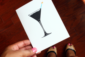 Image of Birthday-tini Greeting Card