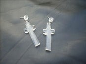 Image of Arctic Crucifix Earrings