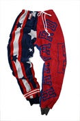 Image of Custom American Flag x Harvard Towel Pants by Yuske Kamiya
