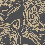 Image of star tiger wallpaper-metallics