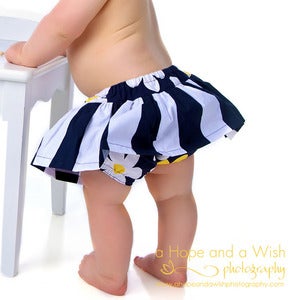 Image of Skirted Diaper Cover for Baby and Toddler - Scooter PDF Sewing Pattern 0-24 months