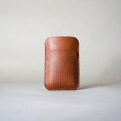 Image of Bridle Card and iPhone Case tan