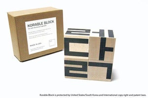Image of KORABLE BLOCK fun with the Korean alphabet - Four Blocks Only (No booklet, no tray, no artist card)