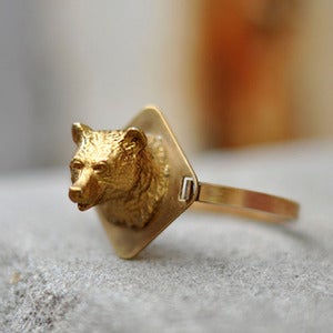Image of Gold Bear Bracelet 