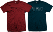 Image of HiiiPoWeR Wordmark Tee (Red,Navy)