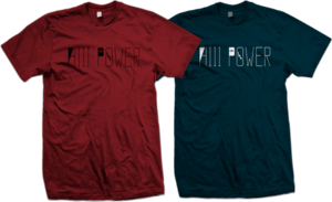 Image of HiiiPoWeR Wordmark Tee (Red,Navy)