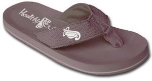 Image of Vater Syndrome Awareness Flip Flops ( Grey ) 