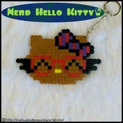 Image of Nerd Hello Kitty Keychain