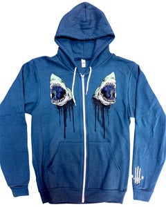 Image of Slain Beast Blue \ By Alex Pardee | Hoodie