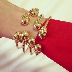 Image of Twin Skull Bracelet
