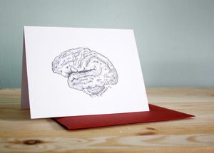 Image of Anatomical Brain - blank note card