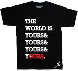 Image of THE WORLD TEE - BLACK