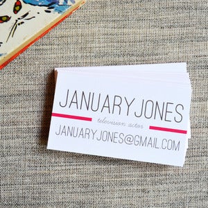 Image of January Jones Calling Cards in Fuchsia