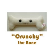 Image of Flat Doggy's BFF "Crunchy the Bone" - Bone Plush - Handmade