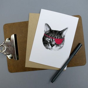 Image of gee whiskers series: pink eyepatch