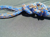Image of Blue and Gold Single Strand Glass Bead